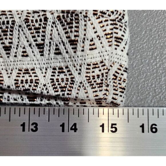 Ann Taylor LOFT Womens 00 Metallic Bronze Geometric Boho The Riviera Shorts - Picture 8 of 12